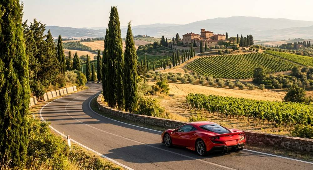Driving Tuscany: A Supercar Journey Through Florence, Chianti and the Legendary Wine Estates of Montalcino