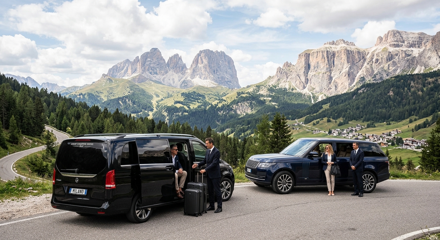 Luxury Chauffeur Service in Italy: Bentley, Range Rover LWB and Mercedes V-Class from Milan to the Dolomites