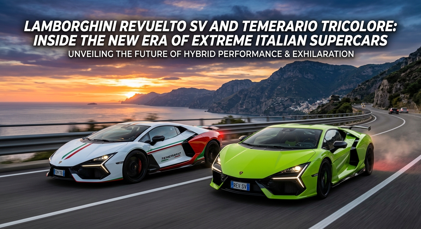 Lamborghini Revuelto SV and Temerario Tricolore: Inside the New Era of Extreme Italian Supercars